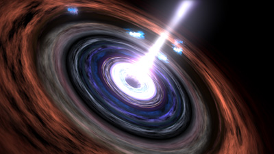Artist's impression of accretion disk